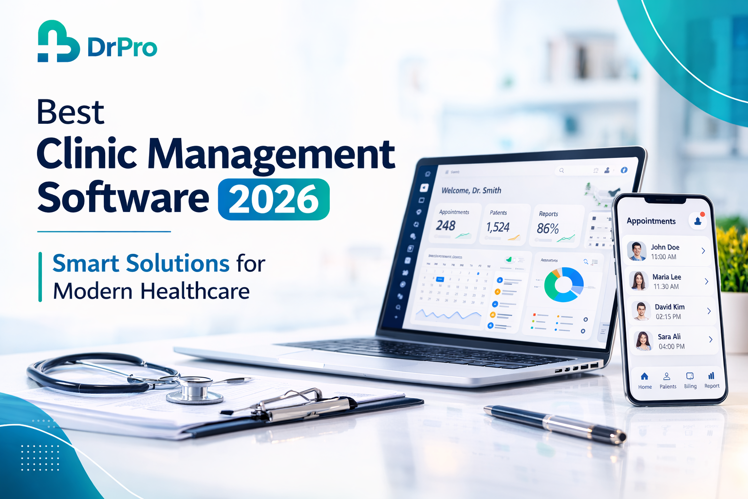 Discover the best clinic management software 2026 to manage appointments, patient records, billing, and telemedicine while improving clinic efficiency.